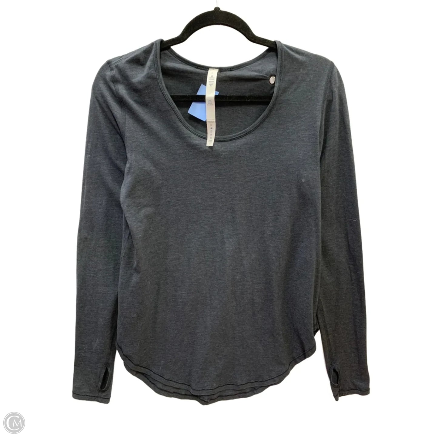 Athletic Top Long Sleeve Crewneck By Lululemon In Grey, Size: 6