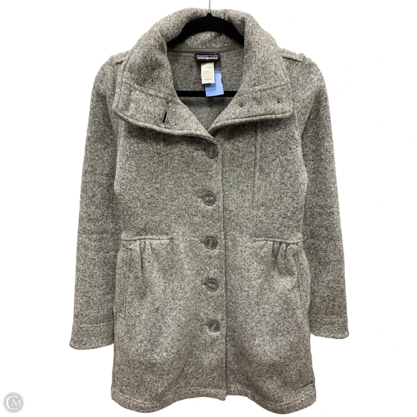 Coat Peacoat By Patagonia In Grey, Size: S