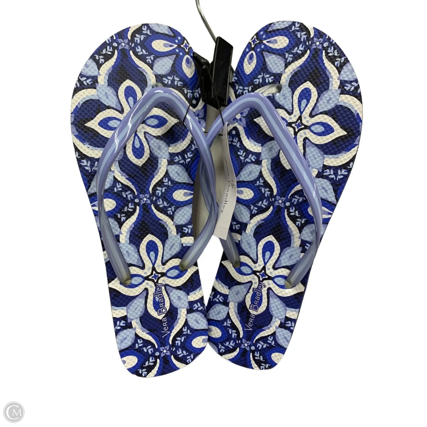 Sandals Flip Flops By Vera Bradley In Blue, Size: 9