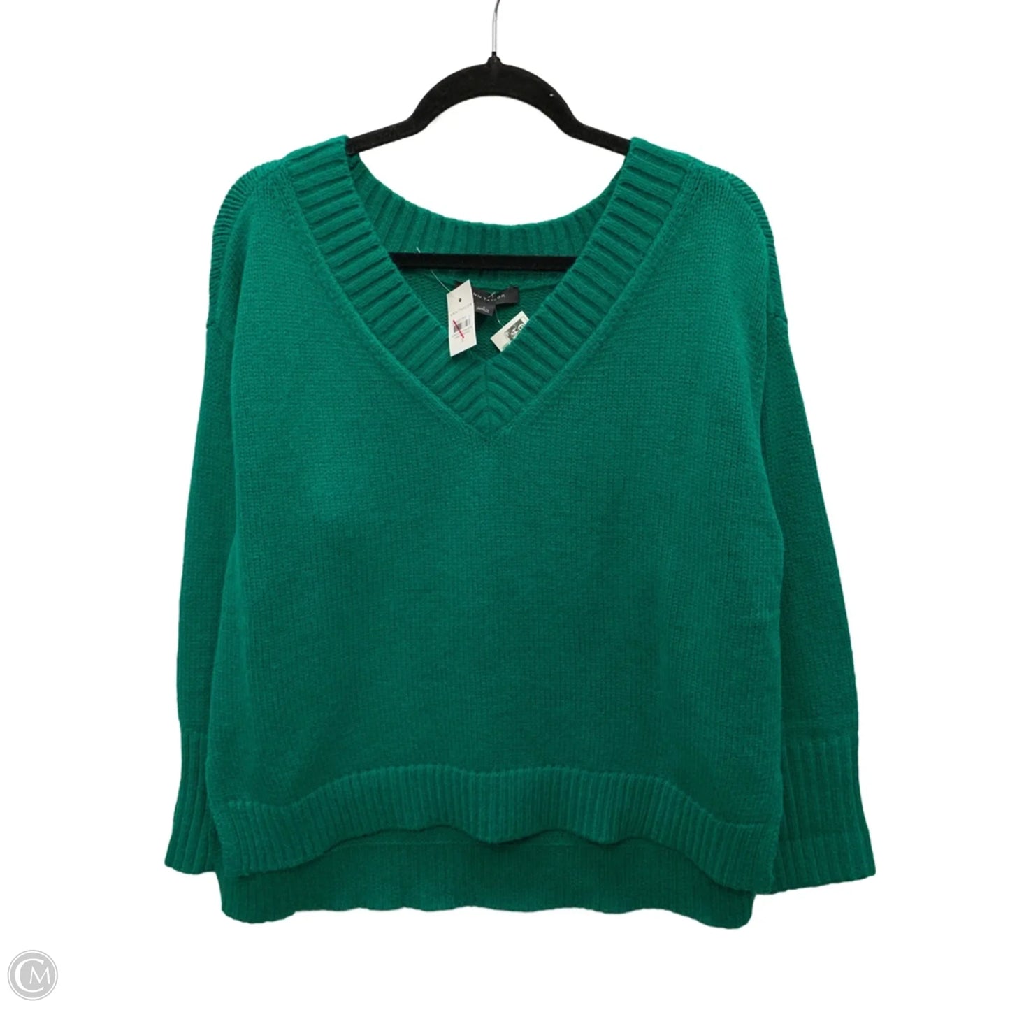 Sweater By Ann Taylor In Green, Size: S