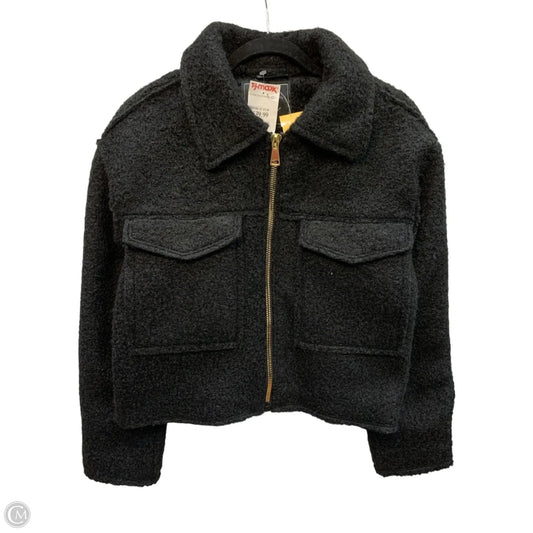 Jacket Faux Fur & Sherpa By Clothes Mentor In Black, Size: S