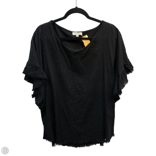 Blouse Short Sleeve By Umgee In Black, Size: Xl