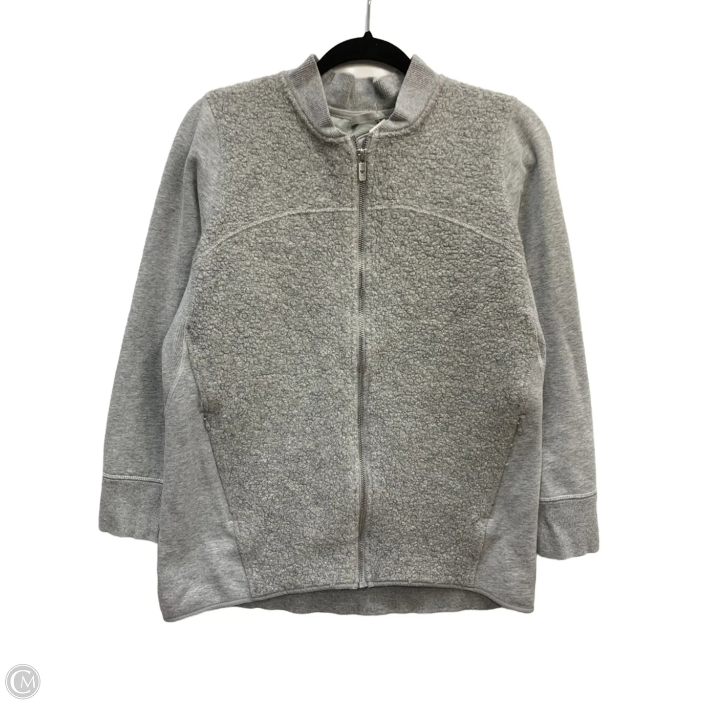 Athletic Jacket By Lululemon In Grey, Size: 10