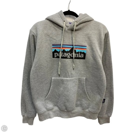 Sweatshirt Hoodie By Patagonia In Grey, Size: M