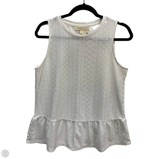 Tank Top By Michael By Michael Kors In White, Size: M