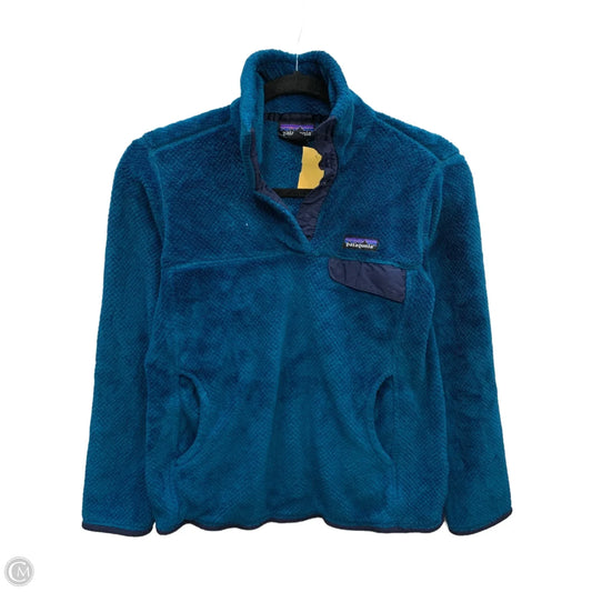 Sweatshirt Collar By Patagonia In Blue, Size: S