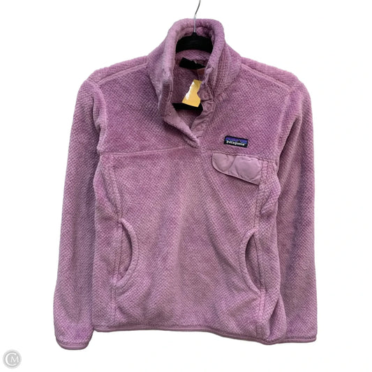 Sweatshirt Collar By Patagonia In Purple, Size: S