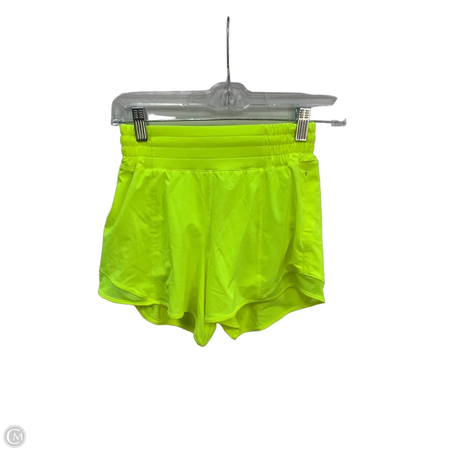 Athletic Shorts By Lululemon In Yellow, Size: 2