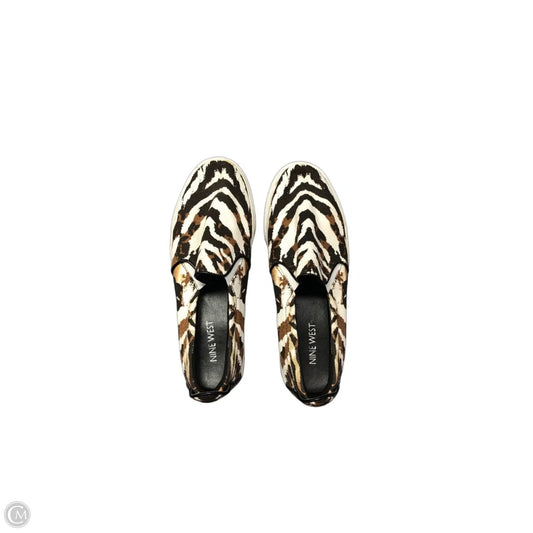 Shoes Flats By Nine West In Zebra Print, Size: 6.5