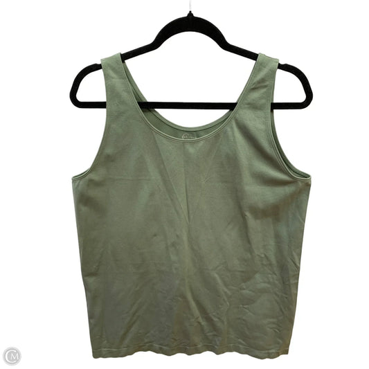 Athletic Tank Top By Cato In Green, Size: 22