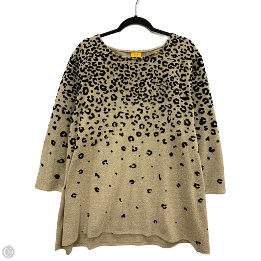Sweater Short Sleeve By Ruby Rd In Animal Print, Size: 3x