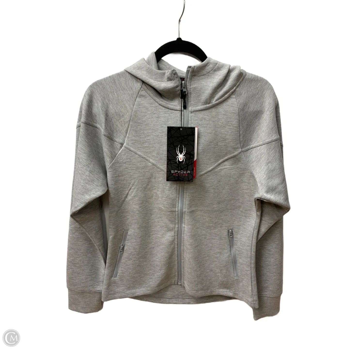 Athletic Jacket By Spyder In Grey, Size: Xs