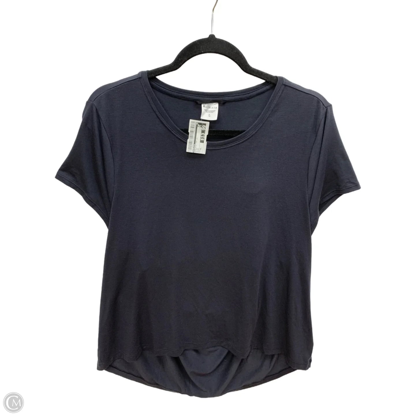 Athletic Top Short Sleeve By Athleta In Black, Size: Xl