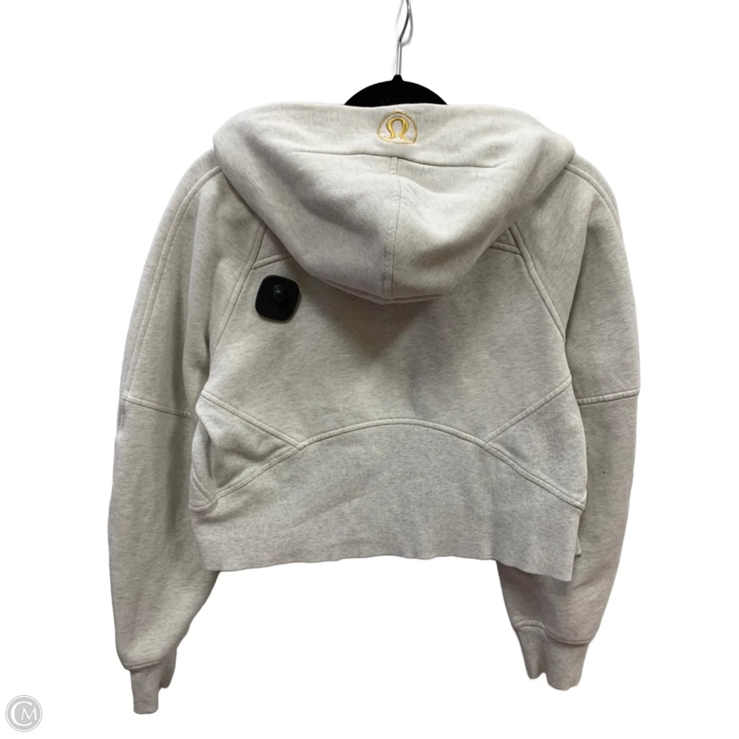 Athletic Sweatshirt Hoodie By Lululemon In Tan, Size: Xs