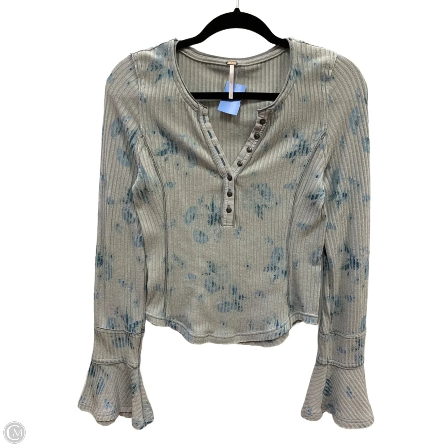 Top Long Sleeve By Free People In Grey, Size: S