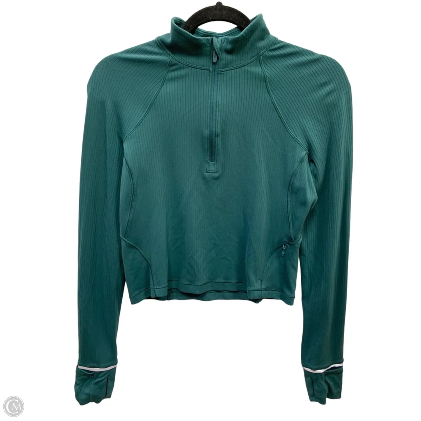 Athletic Sweatshirt Collar By Lululemon In Green, Size: M