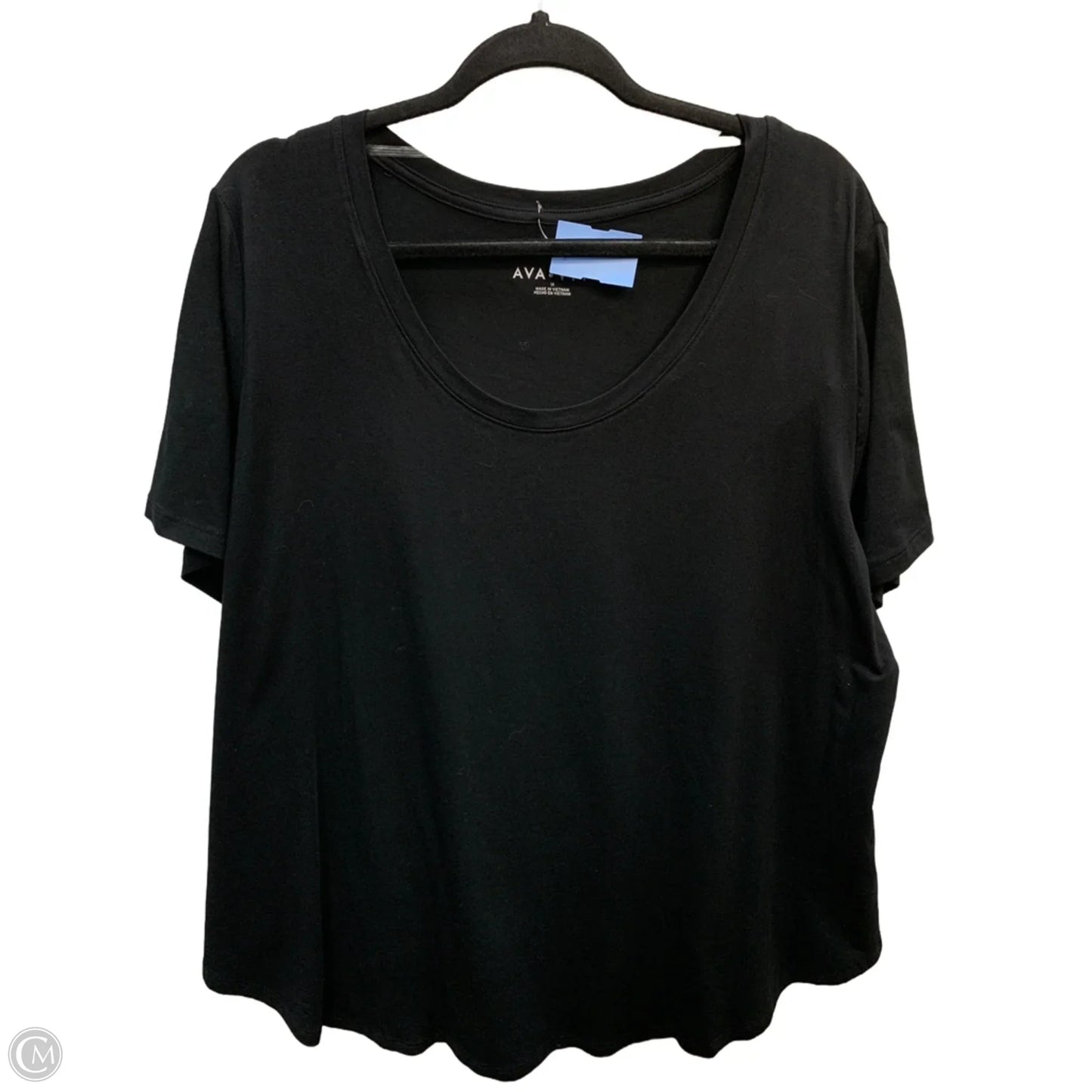 Top Sleeveless Basic By Ava & Viv In Black, Size: 1x