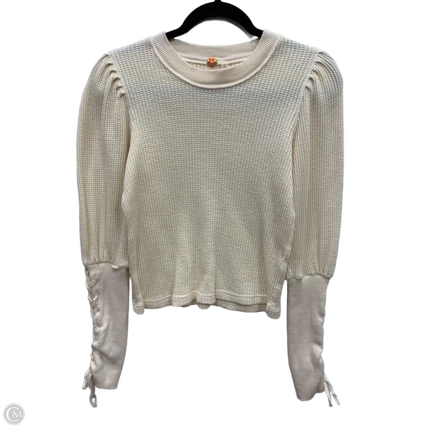 Top Long Sleeve Basic By Free People In Cream, Size: S