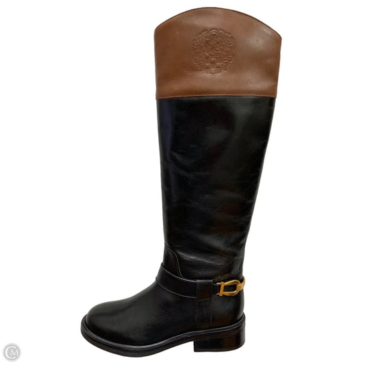 Boots Over-the-knee Flats By Vince Camuto In Black & Brown, Size: 6