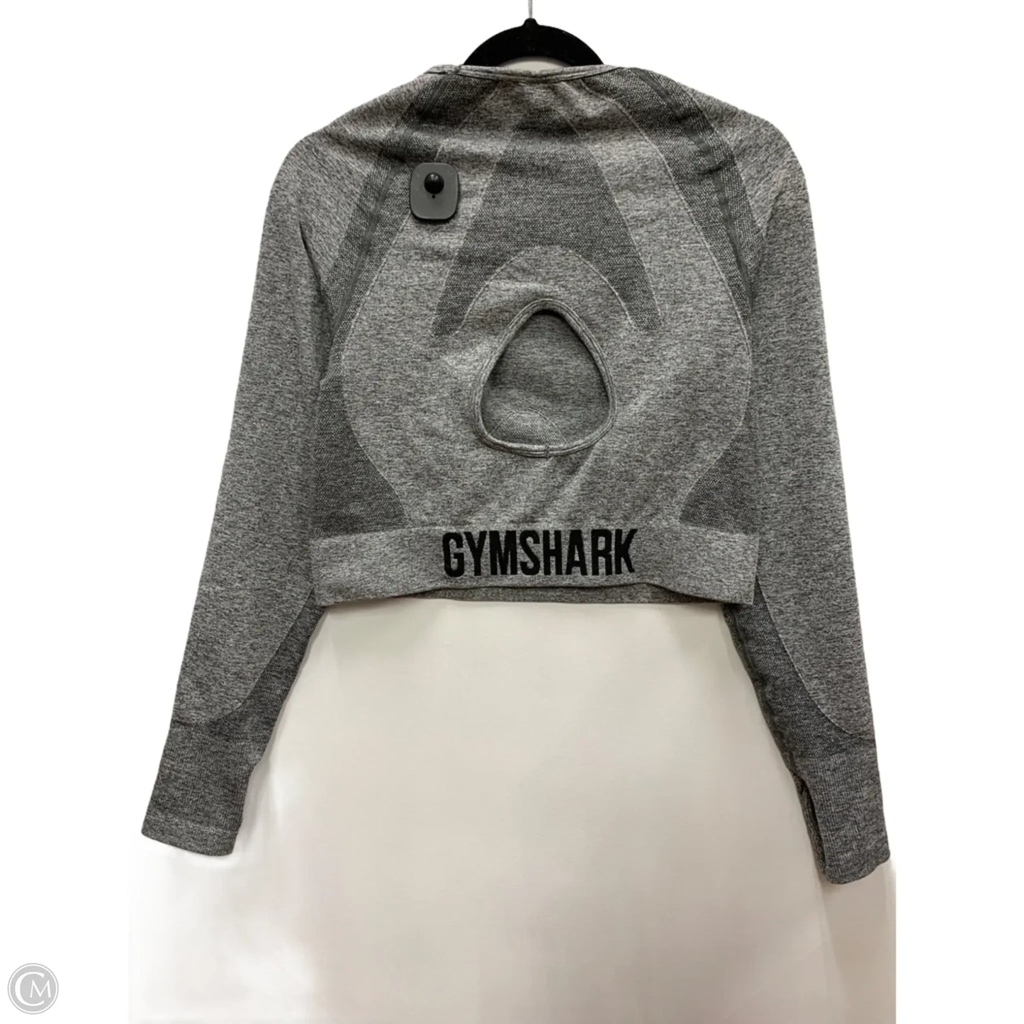 Athletic Top Long Sleeve Crewneck By Gym Shark In Grey, Size: Xxl