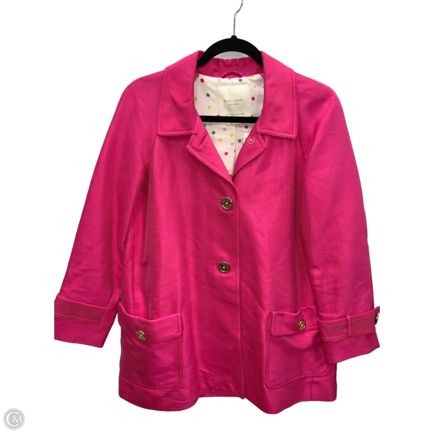 Jacket Designer By Kate Spade In Pink, Size: Xs