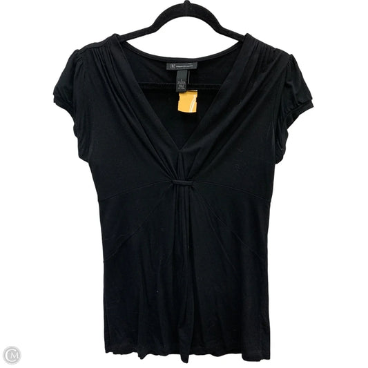 Top Short Sleeve By Inc In Black, Size: S