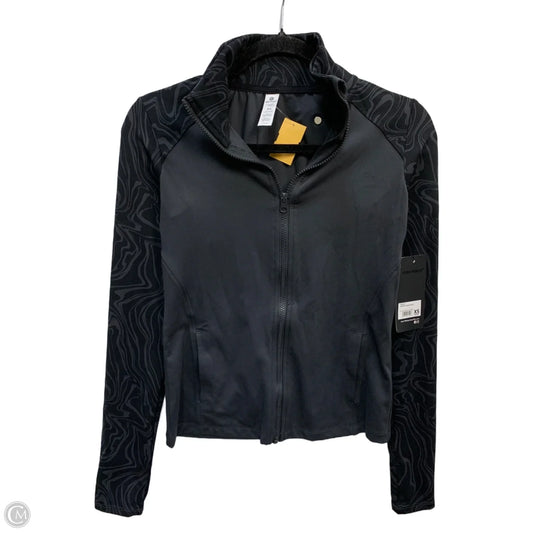 Athletic Jacket By 90 Degrees By Reflex In Black & Grey, Size: Xs