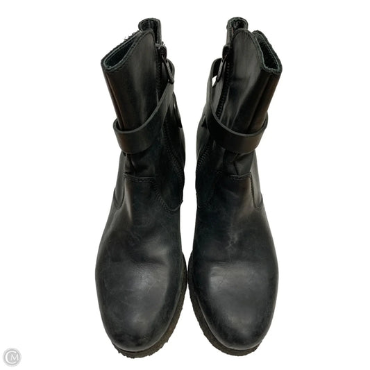 Boots Ankle Heels By Clothes Mentor In Black, Size: 6