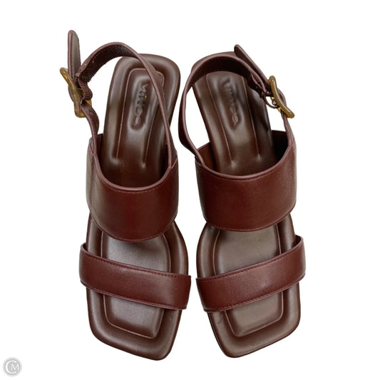 Shoes Heels Block By Vince Camuto In Maroon, Size: 6