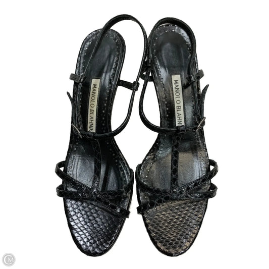 Shoes Luxury Designer By Manolo Blahnik In Black, Size: 6
