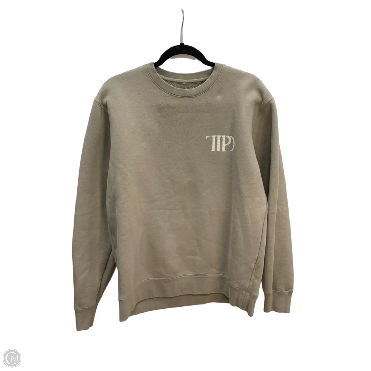Sweatshirt Crewneck By Taylor In Tan, Size: M