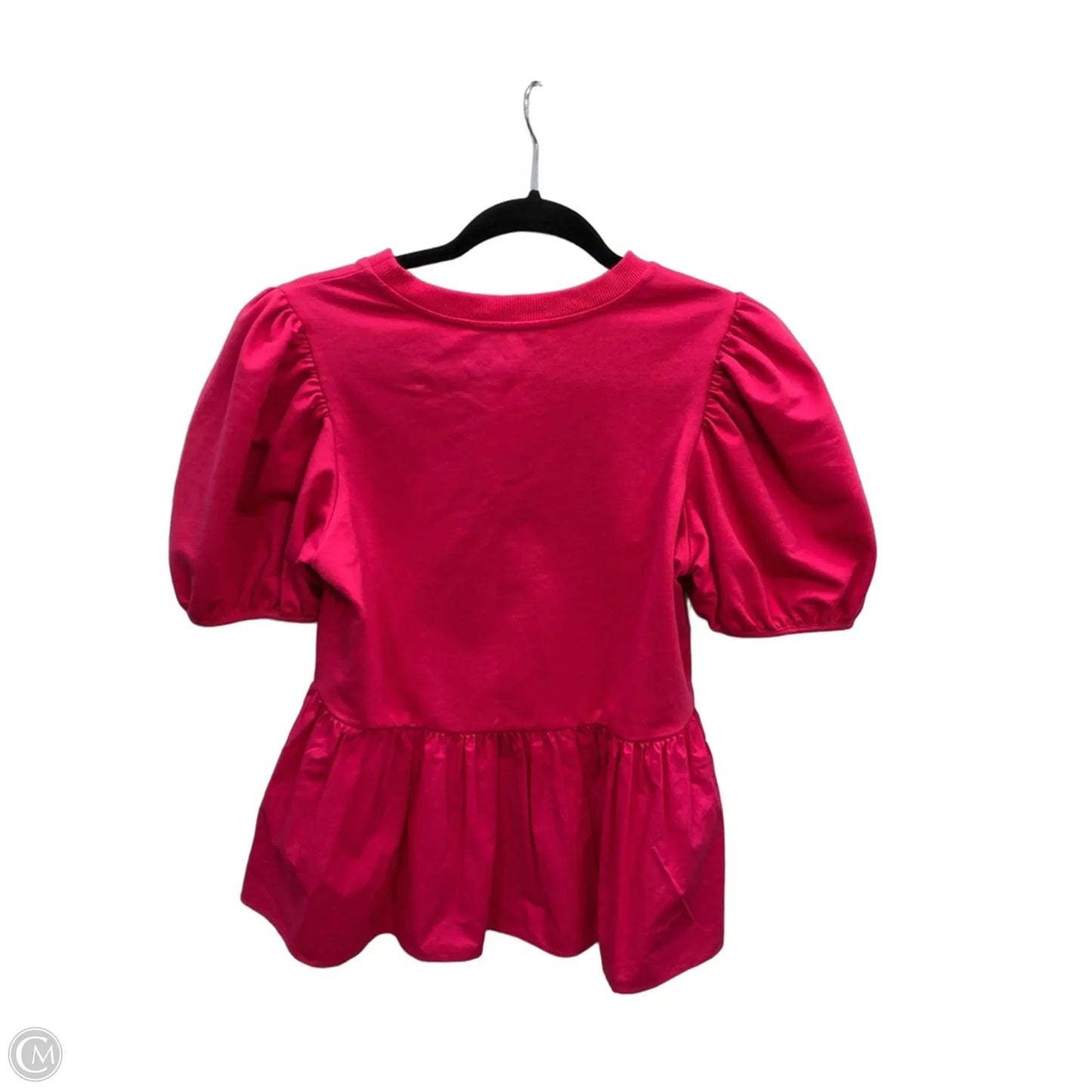 Blouse Short Sleeve By Entro In Pink, Size: S