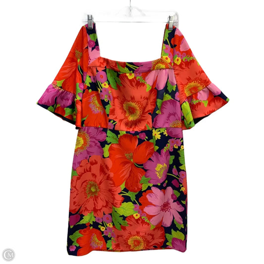 Dress Party Midi By Trina By Trina Turk In Floral Print, Size: 12