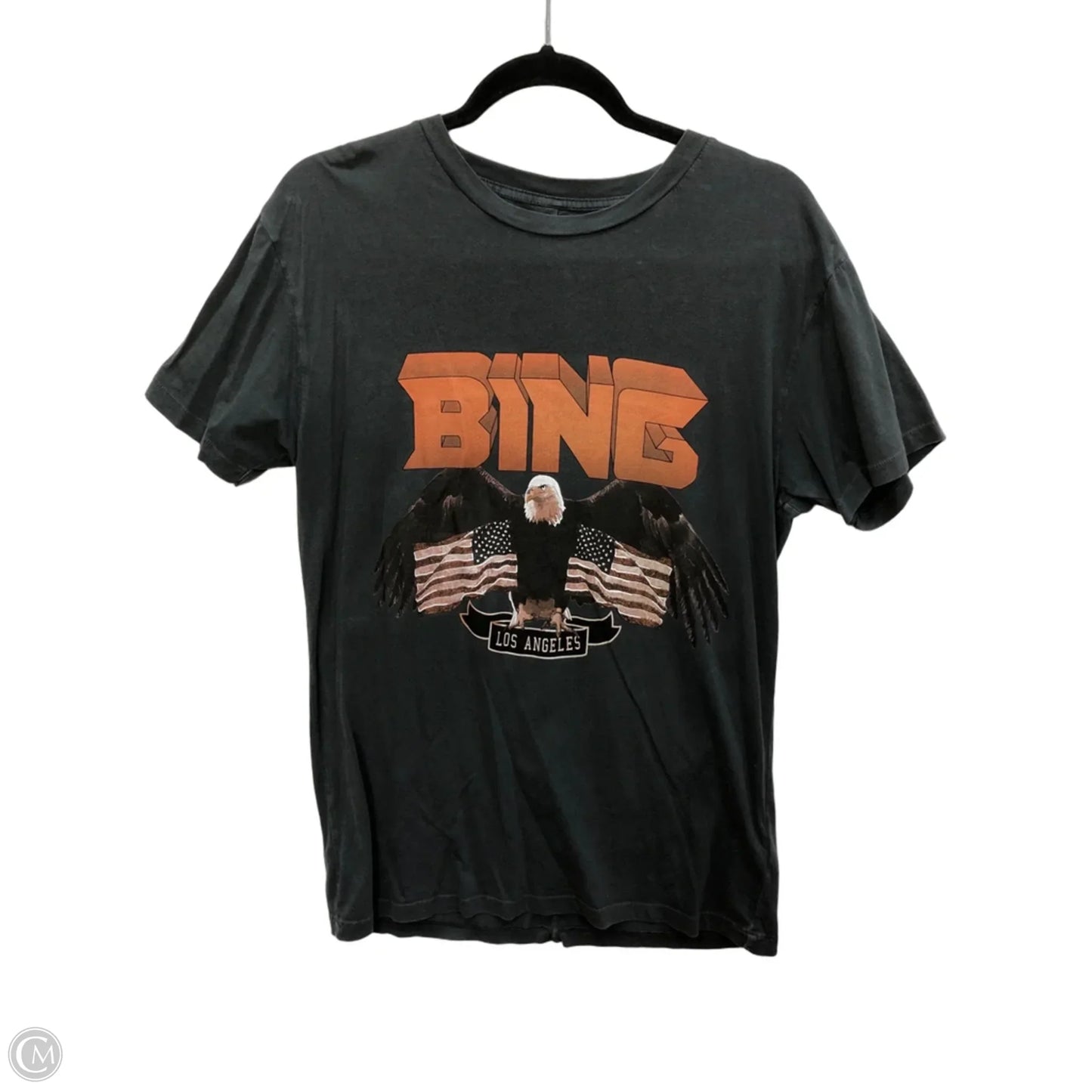 Top Short Sleeve Basic By Anine Bing In Grey, Size: S