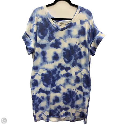 Dress Casual Midi By Zenana Outfitters In Blue, Size: 1x