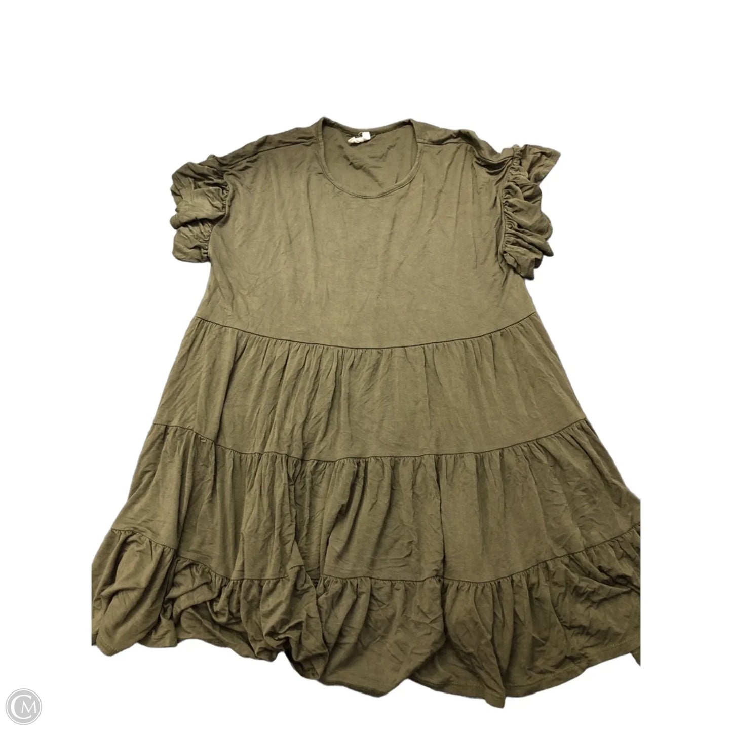 Blouse Short Sleeve By Beeson River In Green, Size: S
