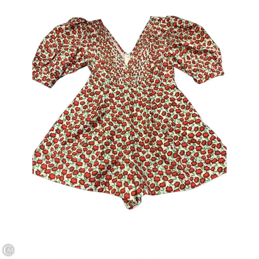 Romper By Maeve In Red & White, Size: 6