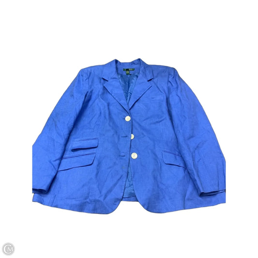 Blazer By Lauren By Ralph Lauren In Blue, Size: 16
