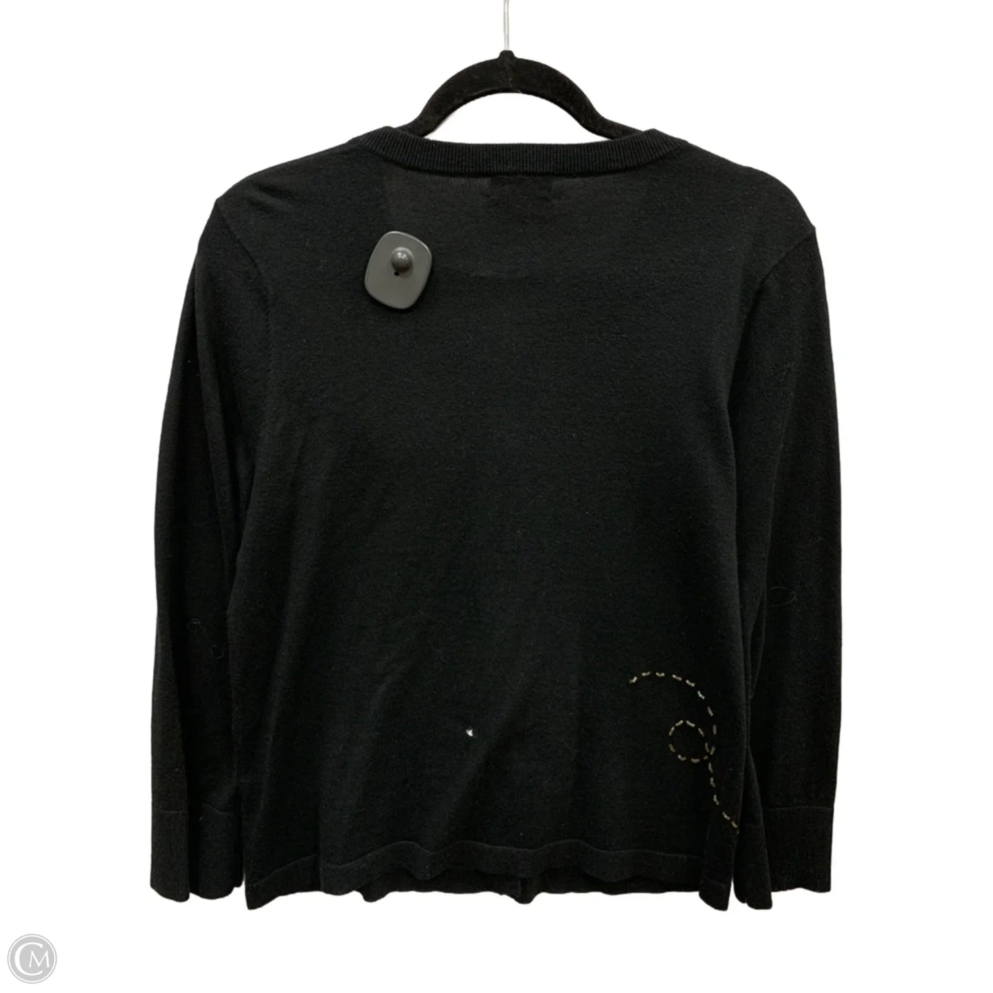 Cardigan Designer By Kate Spade In Black, Size: M