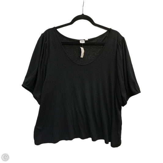 Top Short Sleeve Basic By Gap In Black, Size: Xxl