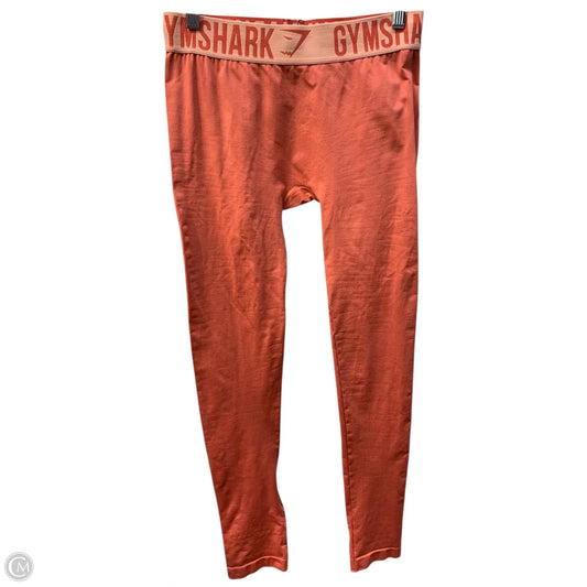 Athletic Leggings By Gym Shark In Orange, Size: M