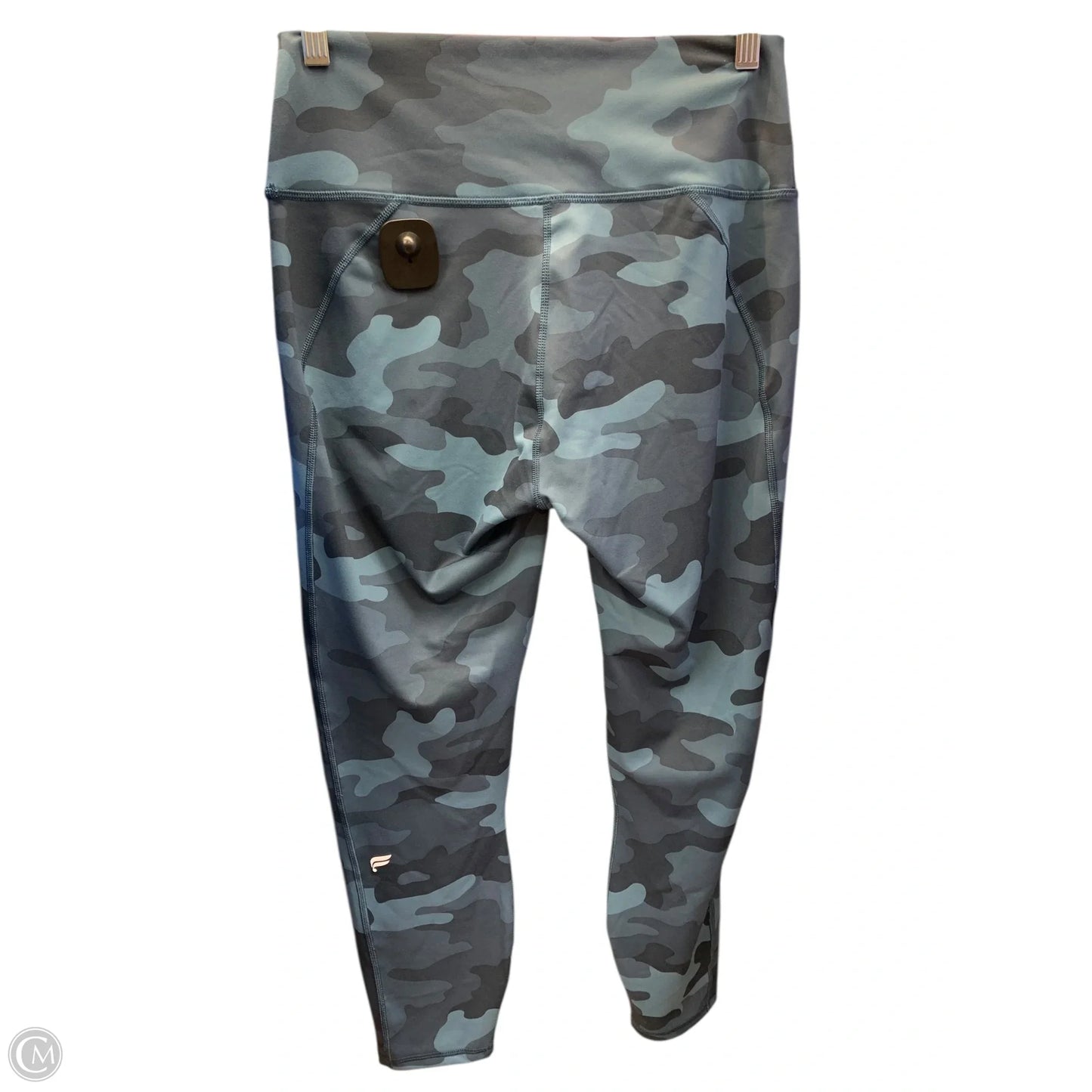Athletic Leggings By Fabletics In Camouflage Print, Size: L