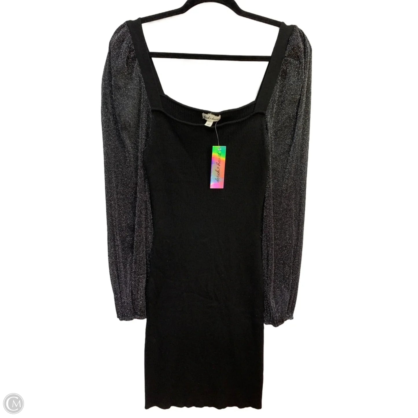 Dress Party Midi By Derek Heart In Black, Size: Xl