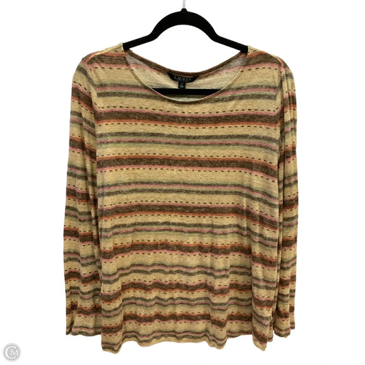Top Long Sleeve By Lauren By Ralph Lauren In Multi-colored, Size: 2x