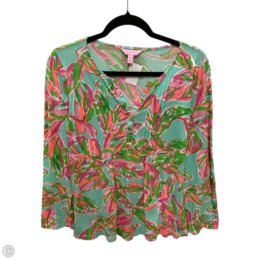 Top Long Sleeve Designer By Lilly Pulitzer In Multi-colored, Size: S