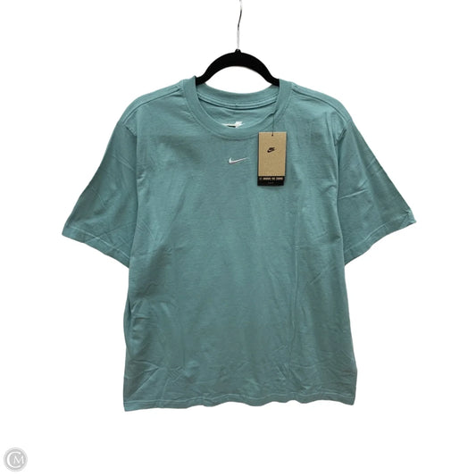 Athletic Top Short Sleeve By Nike Apparel In Blue, Size: L