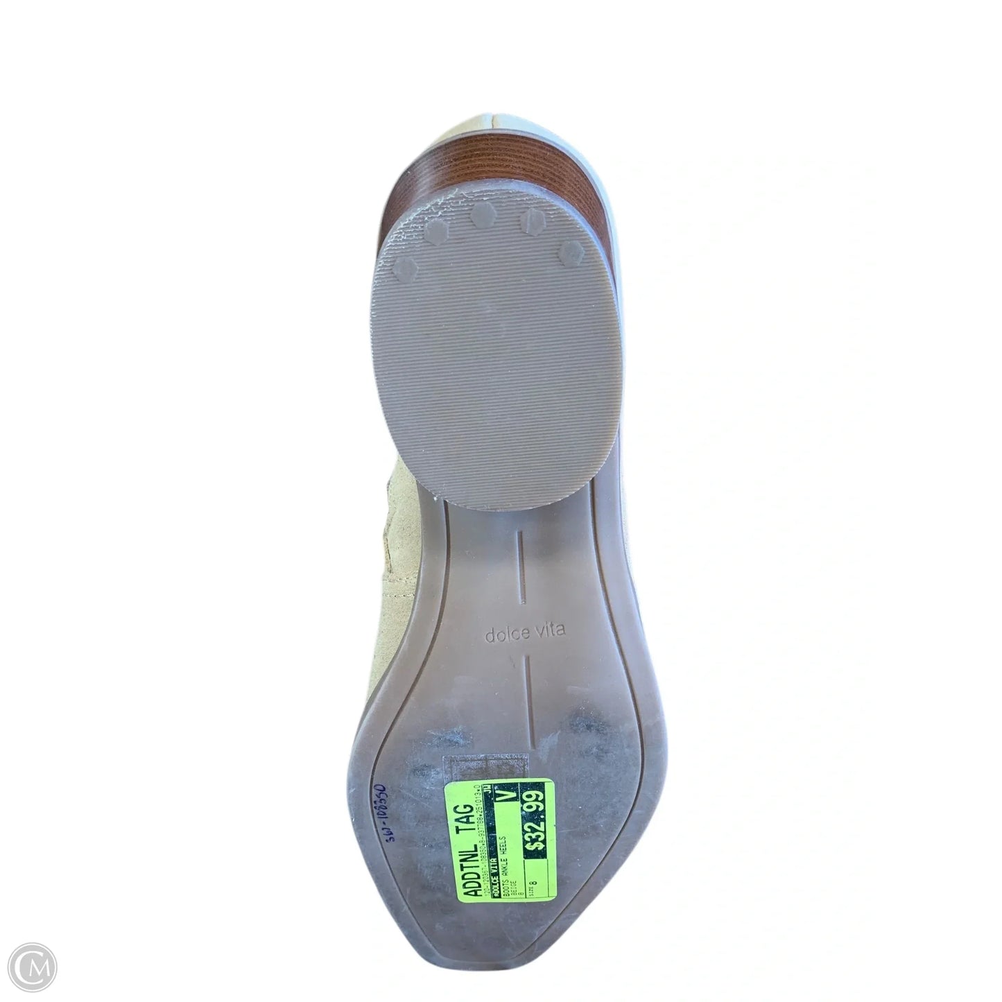 Boots Ankle Heels By Dolce Vita In Beige, Size: 8