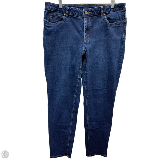 Jeans Skinny By Vince Camuto In Blue Denim, Size: 16