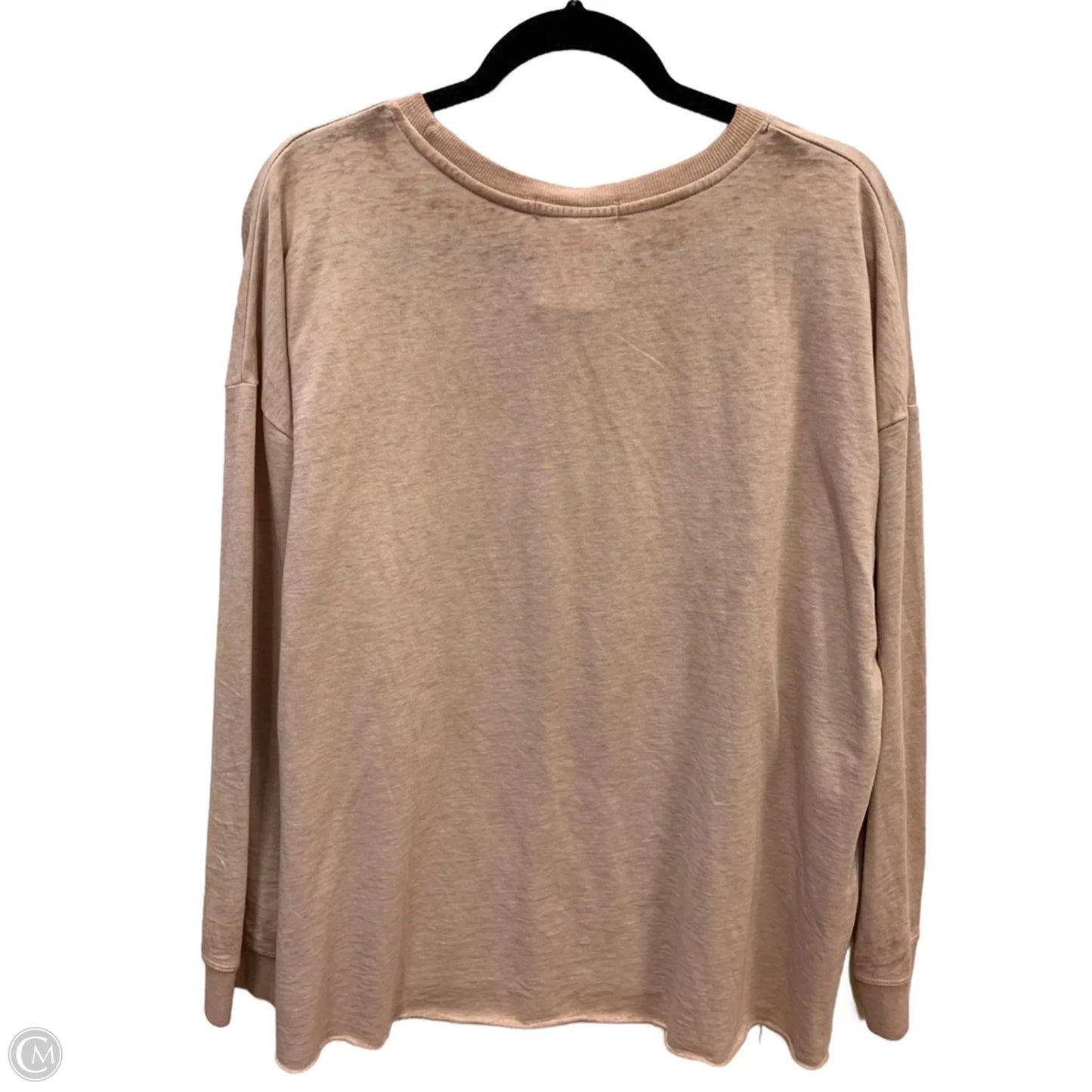 Top Long Sleeve By C And C In Pink, Size: 2x