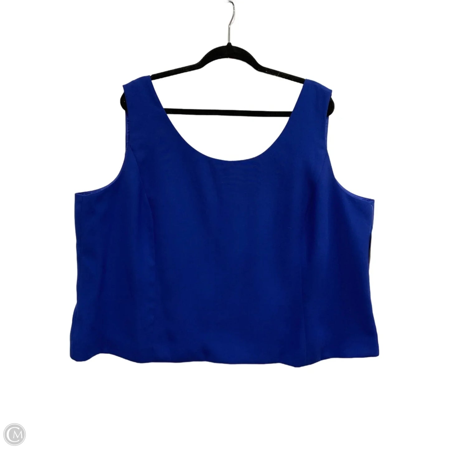 Top Sleeveless By Clothes Mentor In Blue, Size: 22